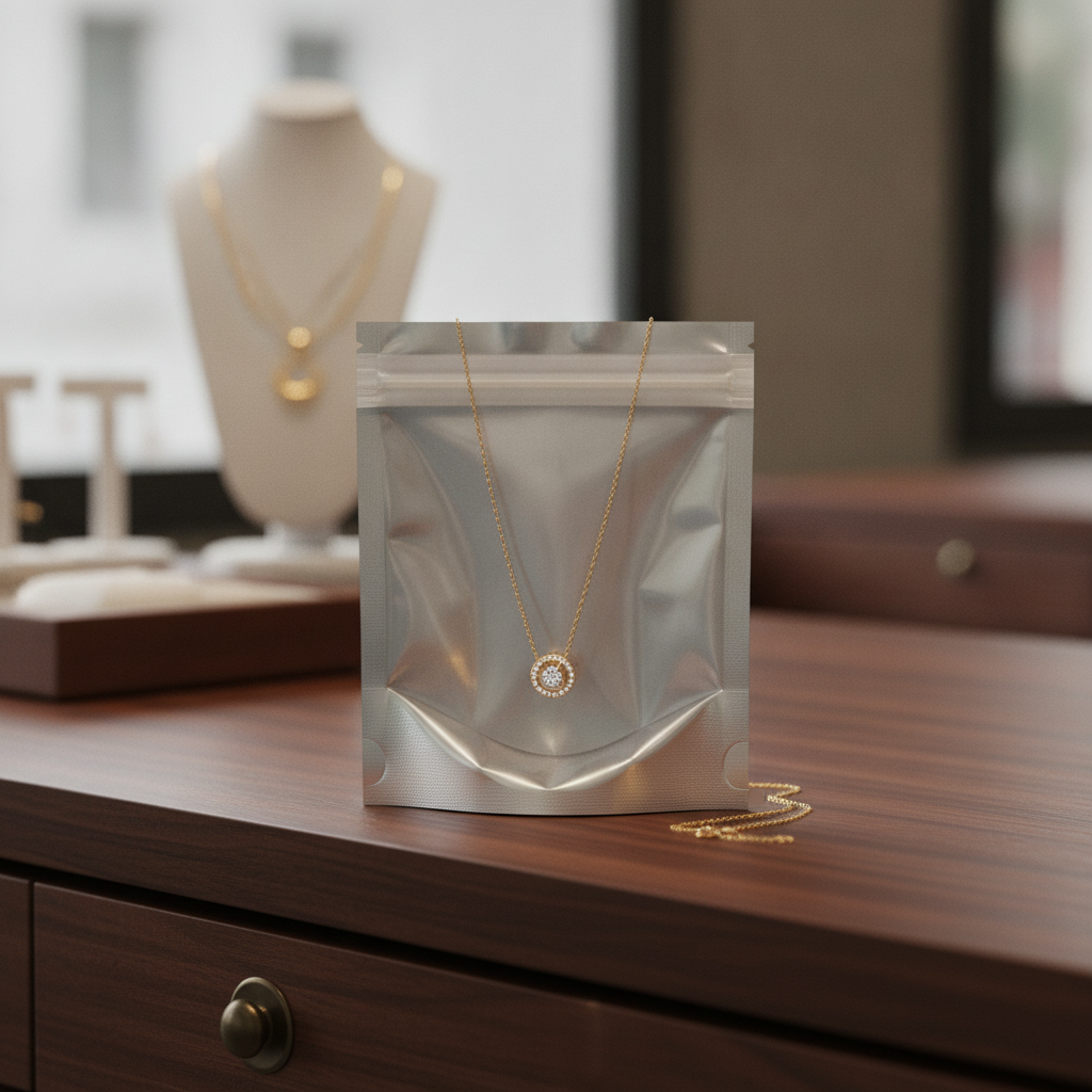 BOPP Jewellery Pouch in everyday use