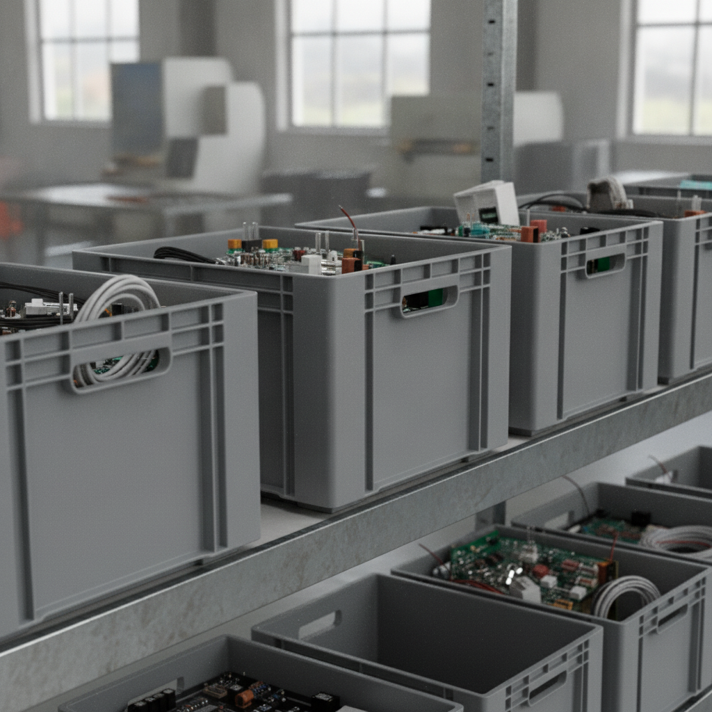 Industrial Crate (Solid Wall) in everyday use